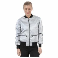 Blink Bomber Jacket Silver