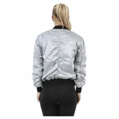 Blink Bomber Jacket Silver