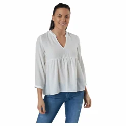 Bloom 3/4 Top Wvn White