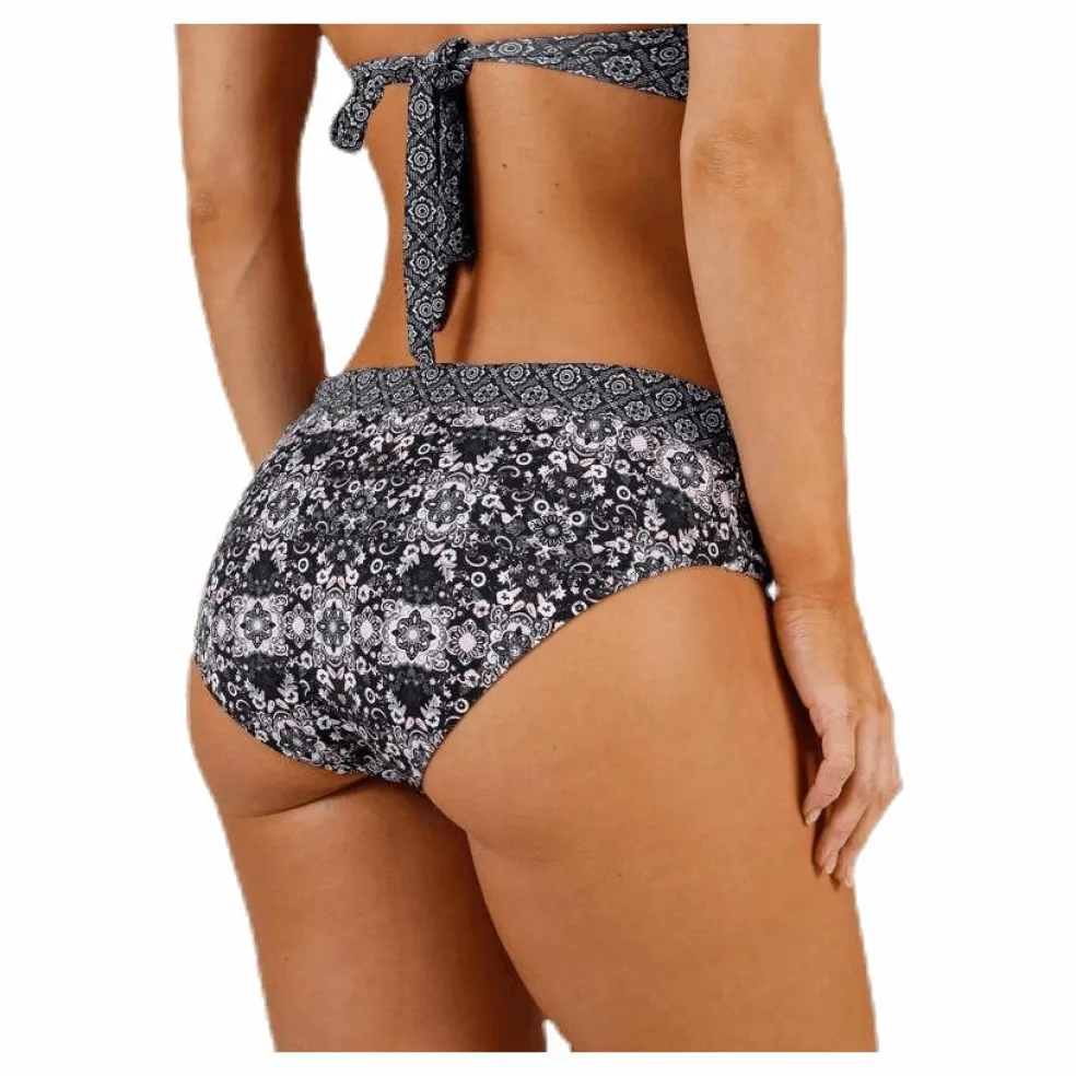 Blossom Bikini Bottom Black