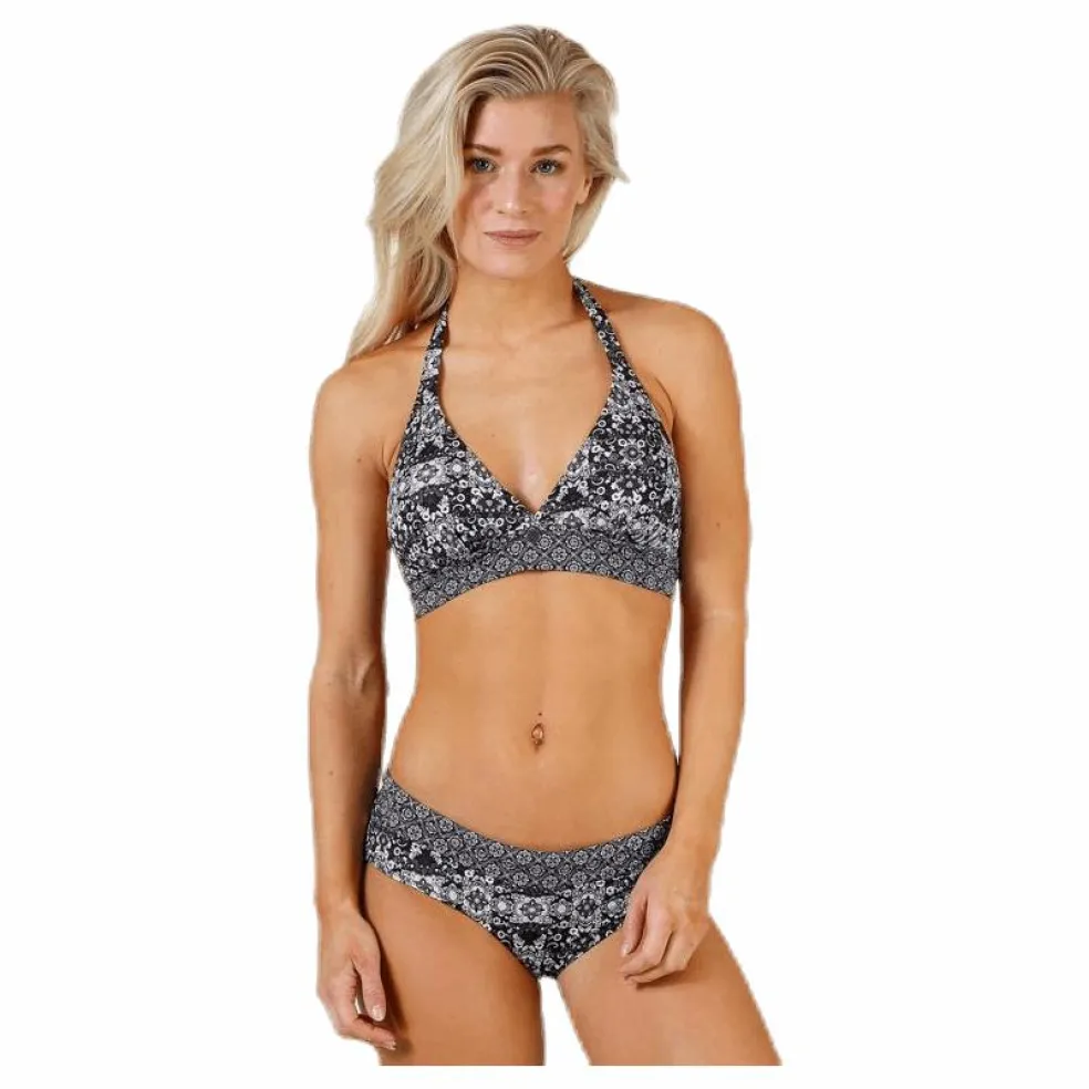 Blossom Bikini Bottom Black