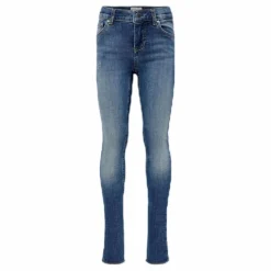 Blush Skinny Raw Jeans Blue