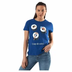 Bone Life Reg S/S Swim Top Blue