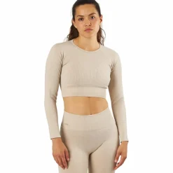 Bonnie Ribbed LS Beige