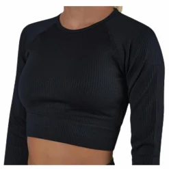 Bonnie Ribbed LS Black
