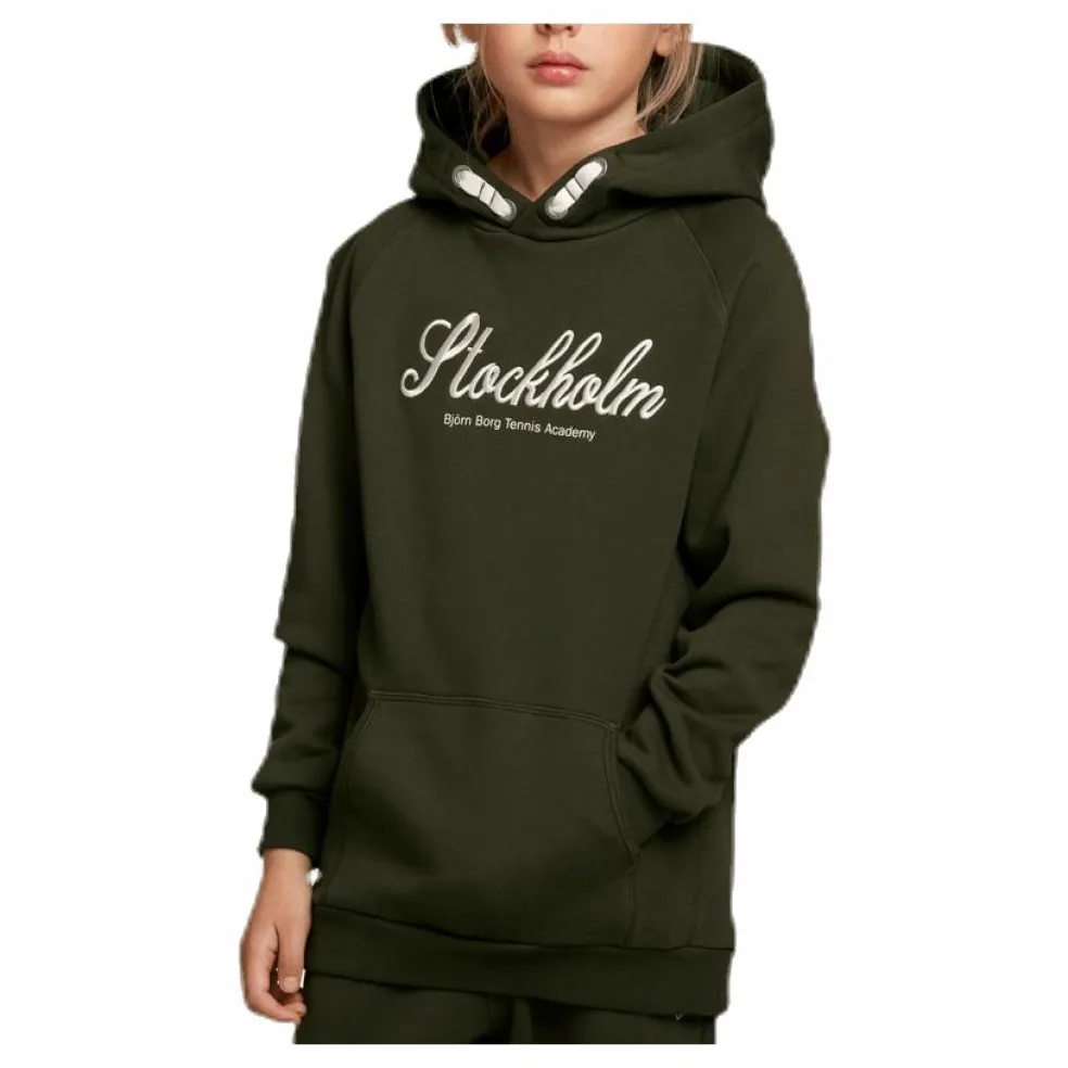Borg Sport Hoodie Jr Green
