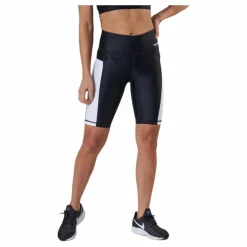 Borg Stripe Bike Shorts Black