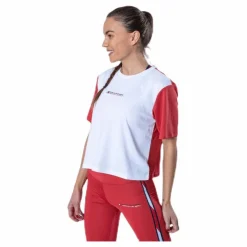 Boxy T-Shirt Short Sleeve Pink/White