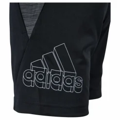 Boys Aeroready Heather Short Black / White