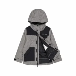 Boys Dugout Jacket Black/grey Grey, Black