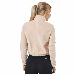 Brand Love Polarfleece Half-Zip Sweatshirt Halo Blush / White / Victory Crimson