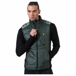 Brandon Chevron Gilet Green