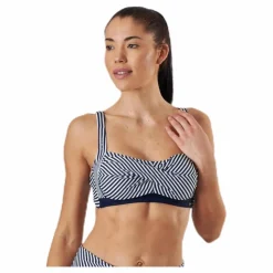 Brighton Twisted Soft Bra Blue/White