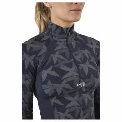 Butterfly Half-Zip Shirt Blue