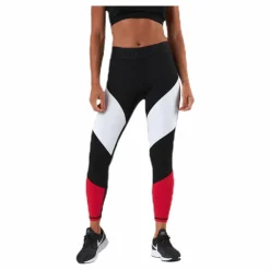 Cadence Blocked Tights Red