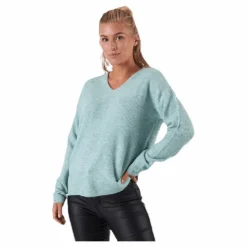 Camilla V-Neck L/S Pullover Knt Beige