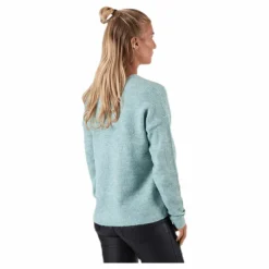 Camilla V-Neck L/S Pullover Knt Beige