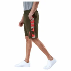 Camo 9" Knit Shorts Patterned/Green