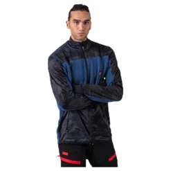 Camo Fleece Jacket Blue