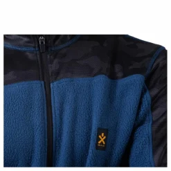 Camo Fleece Jacket Blue