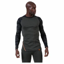 Camo Merino Wool Crew Green