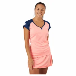 Cap Sleeve Top Play Fluo Red