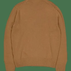 Carded Wool Crew Neck Sweater White Tuy