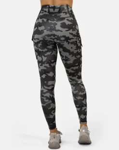 Cargo Camo Stealth Leggings Dark Grey