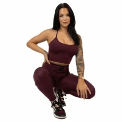 Cargo Top Burgundy Dark Red