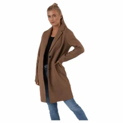 Carrie Bonded Coat Otw Brown