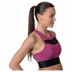 Charge Cropped Mesh Singlet Purple