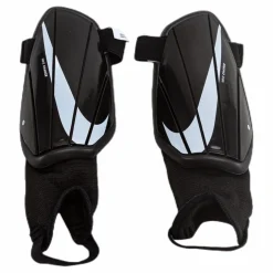 Charge Kids' Soccer Shin Guards BLACK/WHITE/WHITE