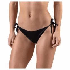 Cheeky String Side Tie Bikini Black