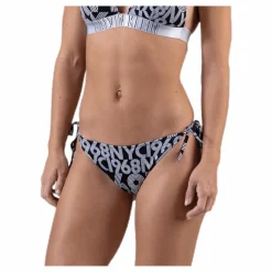 Cheeky String Side Tie Bikini-Pr Black