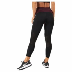 Chia Blocked Tights Red