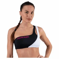 Ck Blocking One Shoulder Bandeau Black