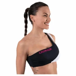 Ck Blocking One Shoulder Bandeau Black