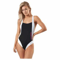Ck Blocking Plunge Back Swimsuit Black