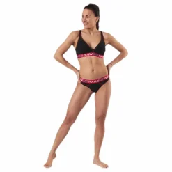 Ck One Listen Unlined Bralette Black/Red