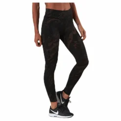 Classic Printed 7/8 Tights Brown/Black