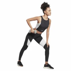 Colorblock Crop Top Black