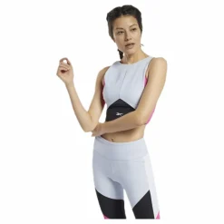 Colorblock Crop Top Grey