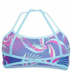 Colour Melt Allover Crop 2 Piece Blue