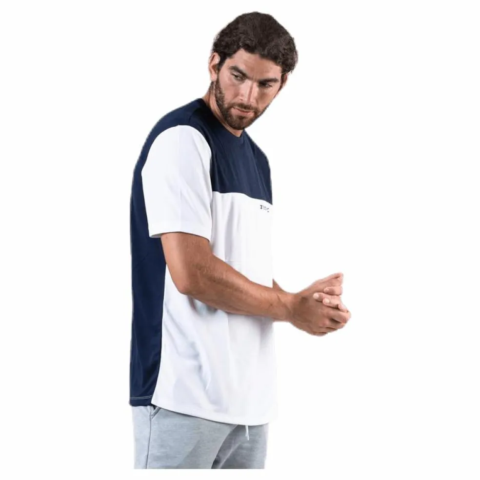 Colourblock Logo Tee White