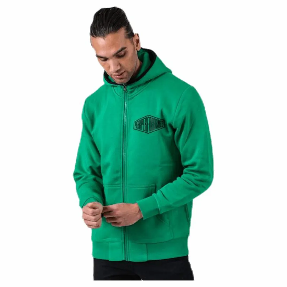 Comfy Zip Hood Green