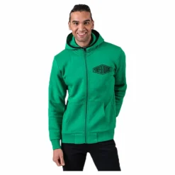 Comfy Zip Hood Green