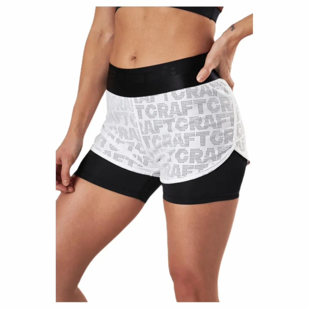 Core Charge Logo Shorts White/Black