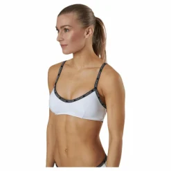 Core Logo Tape Bralette-Rp White
