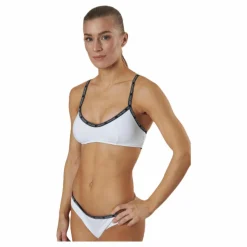 Core Logo Tape Bralette-Rp White