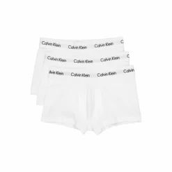 Cotton Stretch 3P Low Rise Trunk White